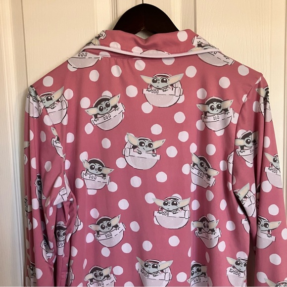 Star Wars Munki Munki SLUMBER Pajama Set Women's Size Medium Baby Yoda 2 Piece - Picture 11 of 16